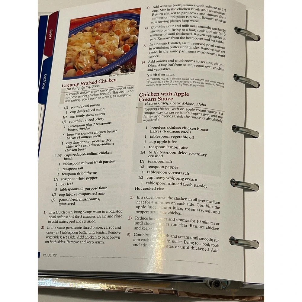 Taste of Home Cookbook Binder 1st Edition 1200+ Recipes Ring Bound Hardcover2006